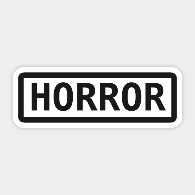 Horror Sticker by VideoNasties